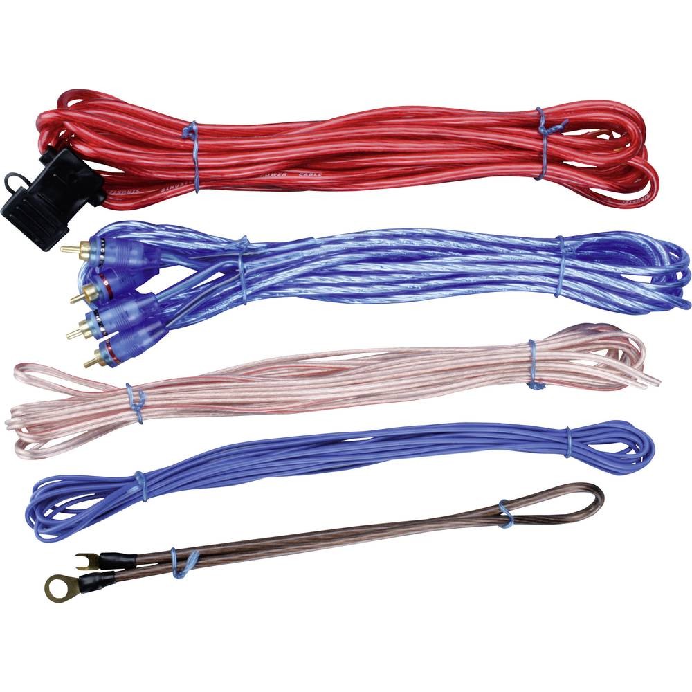 Set de connexion pour ampli HiFi auto Sinustec BCS-600 plaqué or