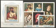 Romania - Mail 1968 Yvert 2371/6+H,66 ** Mnh Paintings