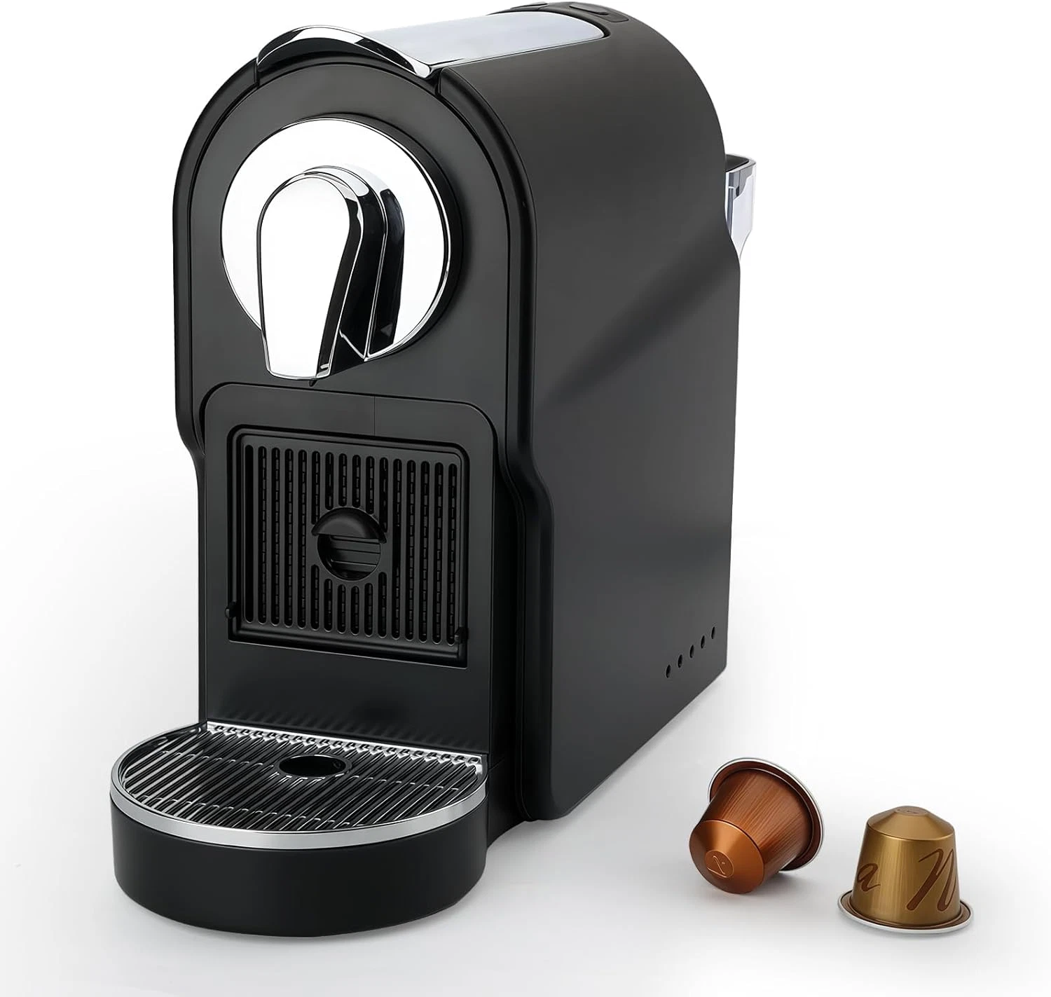 Compact Nespresso Espresso Machine, 20 Bar Pressure, One-Touch, 22Oz Tank