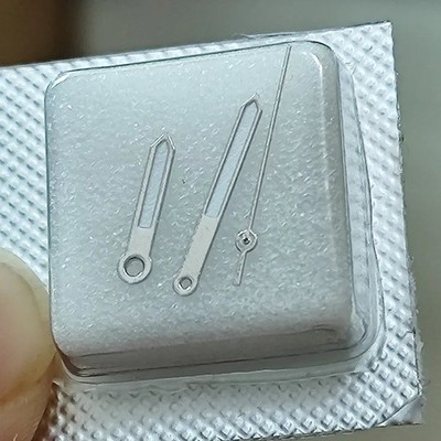 12.5mm Silver Trim Green Lume Watch Hands Set for  VX12 VX32 VX43 Movement