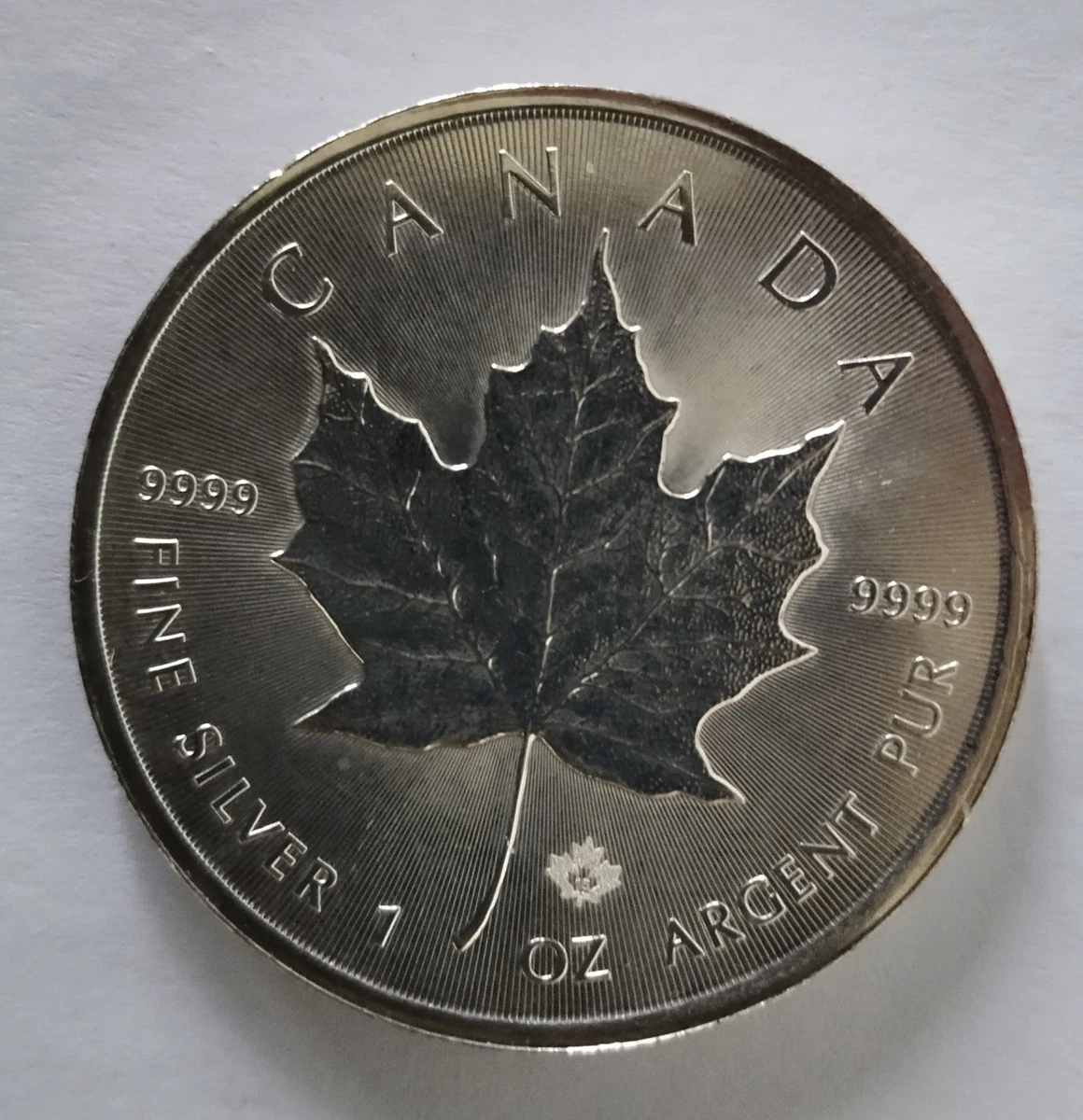 Moneda-Lingote de 1 Onza de Plata 999 - Canadá "Hoja de Arce" de 2015