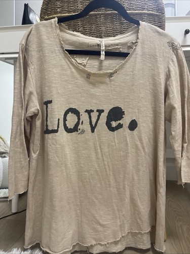 ๐๐ Magnolia Pearl Love In Mink Color way 3/4 Sleeve Tee Very Rare ๐