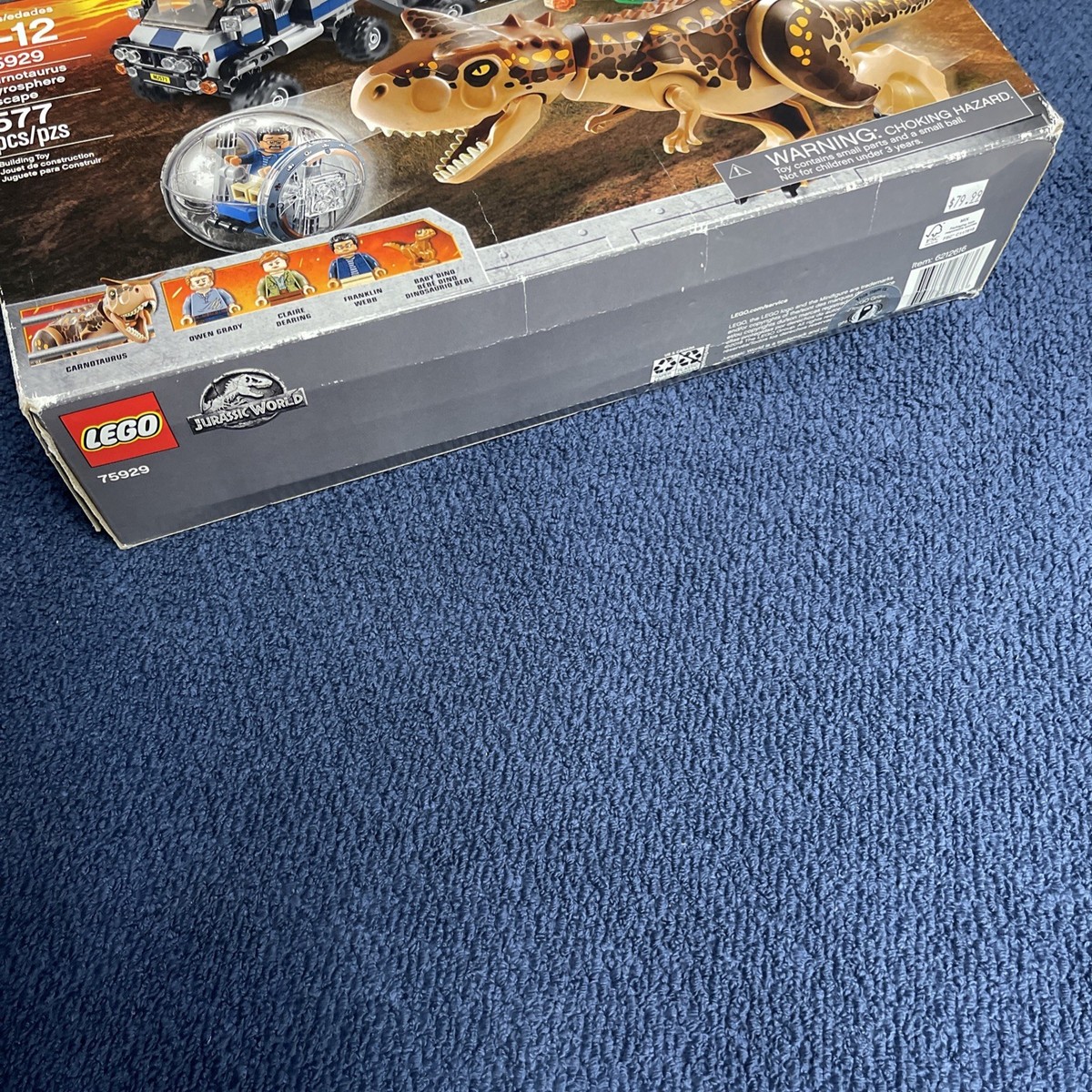 LEGO Jurassic World 75929 Carnotaurus Gyrosphere Escape New Sealed