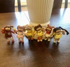Cabbage Patch Kids 3.5" Poseable Action Figures 1984 Edition Vintage Doll 6 Lot
