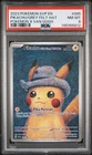 2023 POKEMON SVP EN-SV BLACK STAR PROMO #085 PIKACHU WITH GREY FELT HAT PSA 8