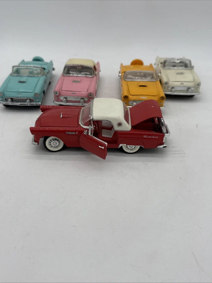 Lote de 5 Coches Ford Thunderbird Convertibles Die-Cast Escala 1:24 (Franklin Como Nuevo) Foto 4 de 4
