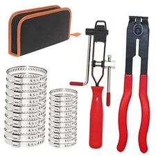 22-Piece Universal CV Joint Boot Clamp Pliers Kit with CV Boot Band Pliers, 