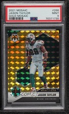 2021 Mosaic Man of the Year Gold Prizm 1/10 Jason Taylor #266 PSA 9 MINT HOF 1da