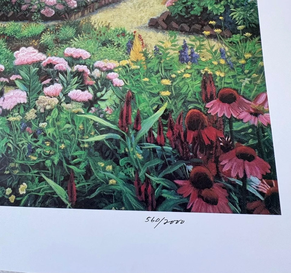 Obra de arte original R Hedgecockl ~ firmada a mano ~ limitada 560/2000 Foto 3 de 4