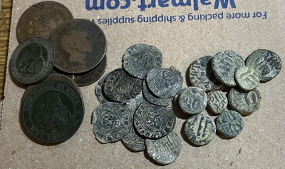3 COINS Medieval Spanish & Colonial Milled Old Coin Pirate Al Andalus Islamic