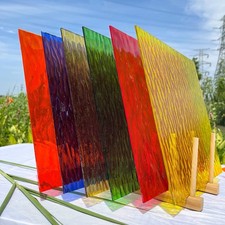 Mosaic Stained Glass Sheets 12  x 12  , 6-Pack Total 5.8sf , Colorfu