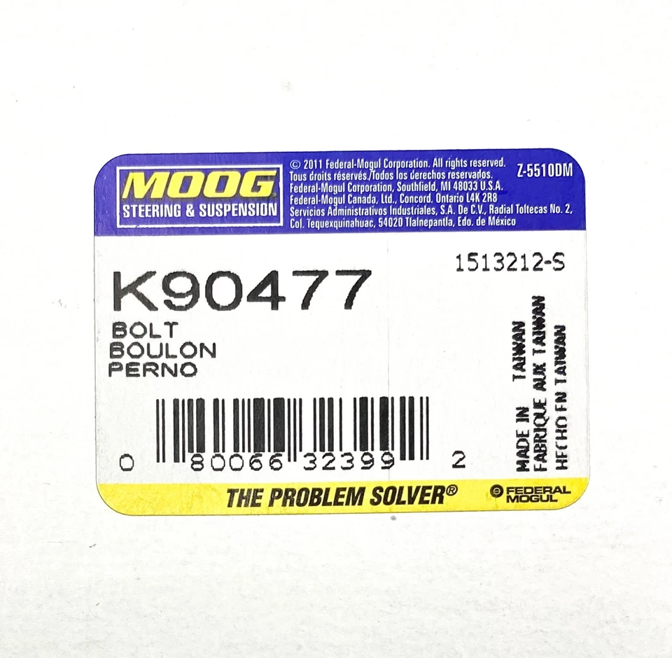 Kit de inclinación alineación Moog K90477 Lexus Scion Pontiac Toyota varios vehículos Foto 2 de 3