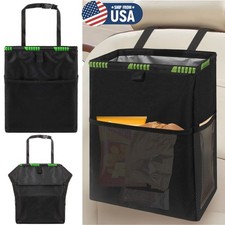 Foldable Car Trash Can Garbage Waterproof Litter Bin Bag Organizer Pocket Waste