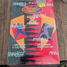 1994 Pinnacle Sportflics 2000 Rookie Traded Baseball Factory Sealed Wax Box