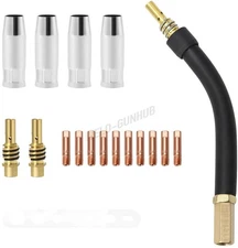 for Vulcan MIGMax 140 215 Welder 63616 63617 Mig Gun Tips Part & Torch Neck 15AK