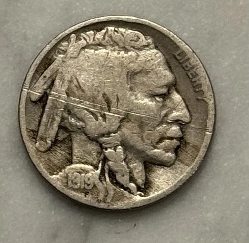 1919-P Buffalo Nickel - G - Good
