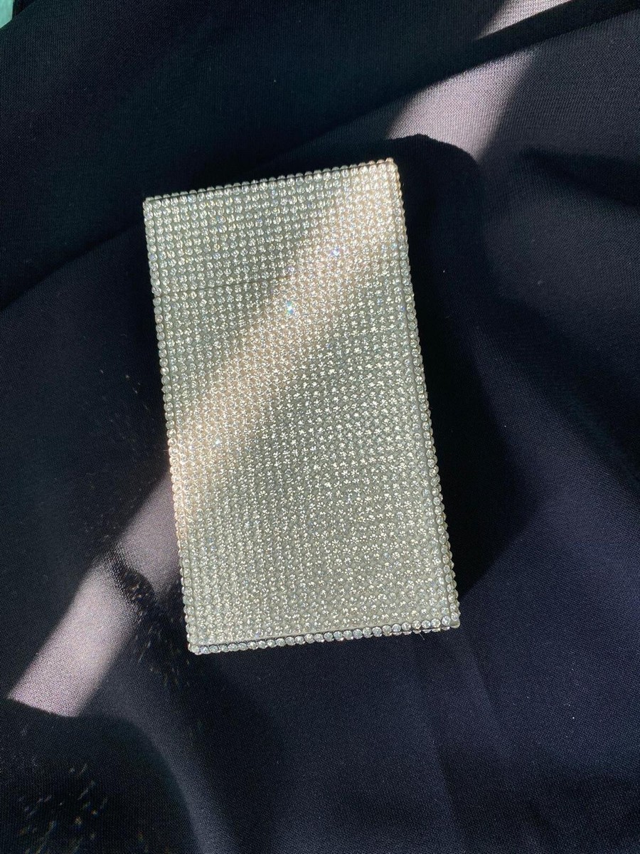 Cigarette Case, diamond Women Cigarette Case, Stone Cigarette Box Long Slim 