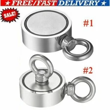 500/700LB Pulling Force Round Double Sided Super Strong Neodymium Fishing Magnet