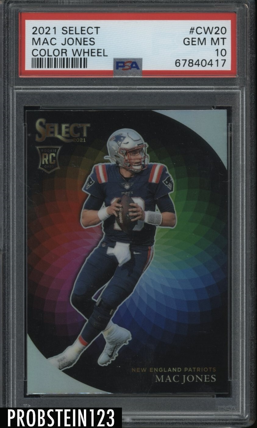 Mac Jones Panini Select Color Wheel #CW20 Base