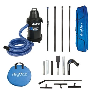 skyVac Mighty Atom Gutter Vacuum + 50mm Poles. Gutter & Cleaning.