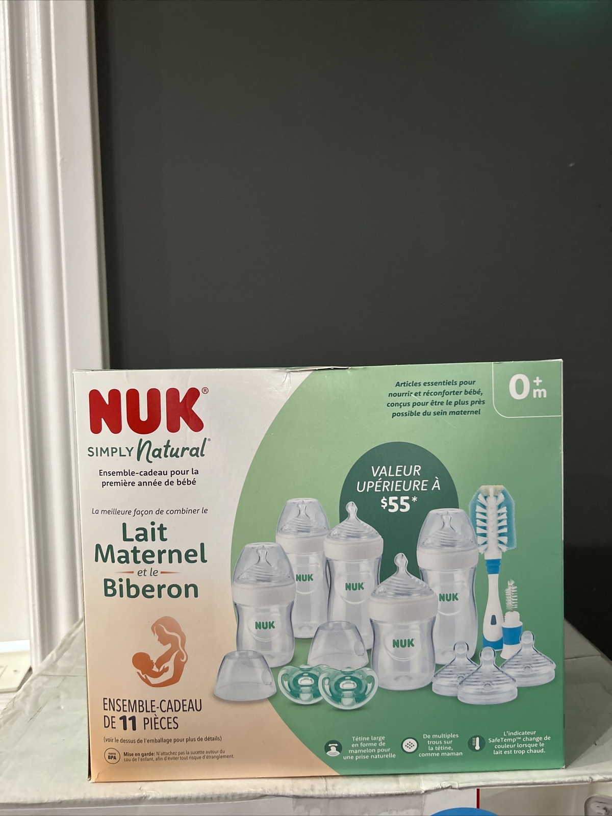 NUK Simply Natural Bottles with SafeTemp Gift Set - 12pc