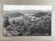 RPPC View of Valley from St Helena Sanitarium California Postcard Zan 222