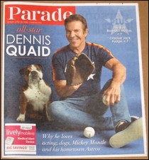4/28/2019 Parade Newspaper Magazine Dennis Quaid Houston Astros Baseball Movies