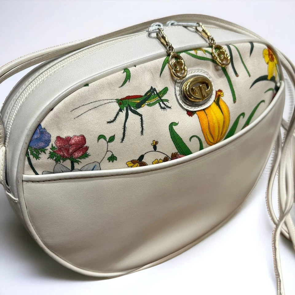 GUCCI Flora Bolso de Hombro Bandolera Vintage Auténtico Foto 3 de 4