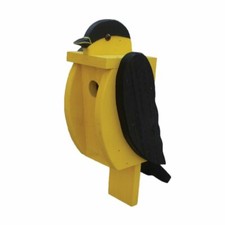 Amish Handcrafted - Wooden Backyard Birdhouse - Goldfinch - Made In USA