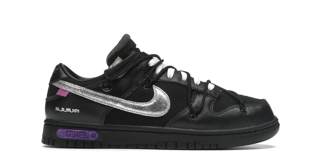 OFF WHITE X NIKE Taglia 6 5 Nike Dunk Low x bianco sporco lotto 50 di 50 2021