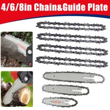 Chainsaw Chain Replacement Kit And Blade Guide Fits For 4/6/8 Inch Chainsaw