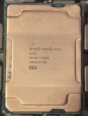 Intel Xeon Gold 6346 SRKHN 16-core 3.1GHz 36MB FC LGA4189 server CPU processor