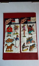 Vintage klopsiki i spaghetti 1982 puffy naklejka NOS rzadka muzyka bochenk mięsa