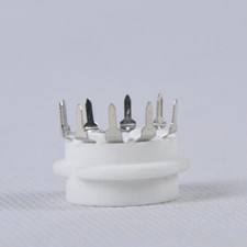 6pcs 9pin Ceramic Socket PCB Mounting for Tube B9A Base 12AX7 ECC83 12AU7 Amp