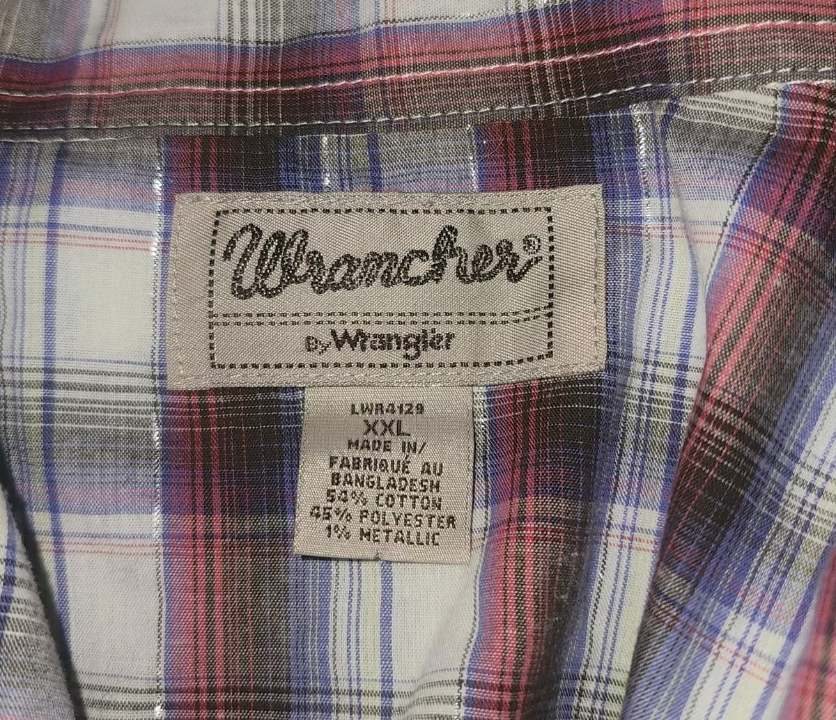 Chemise Western Wrangler Pearl Snap - Multicolore Métallisé - Femme Taille L