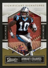 Armanti Edwards #108 signed auto 2010 Panini Classics Rookie Card 133/499