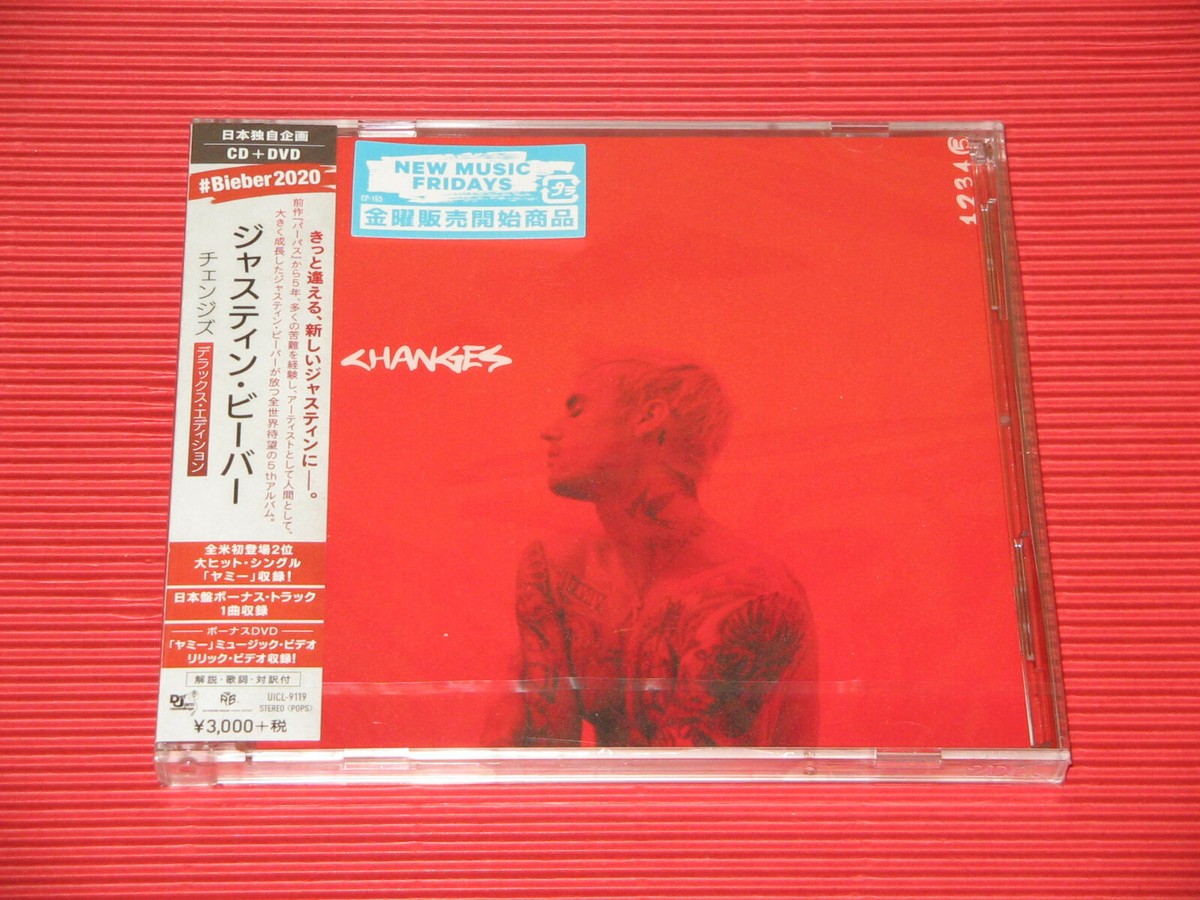 5ET 2020 JAPAN CD JUSTIN BIEBER CHANGES WITH BONUS TRACK + DVD