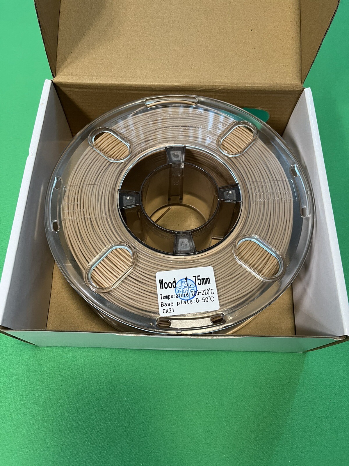 Priline 1.75mm WOOD 3D Filament 1KG PLA 3D Printer Materials Brand New
