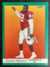 1991 Fleer #343 Dexter Manley - Phoenix Cardinals
