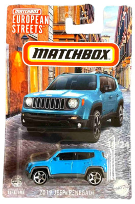 Matchbox 2019 Jeep Renegade 4x4 European Streets Modellauto 1:64 Spielzeug SUV