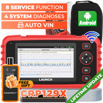 LAUNCH X431 Code Reader CRP129X Automotive OBD2 Scanner ABS SRS Diagnostic Tool