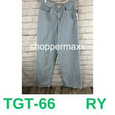 WOMEN'S HIGH-RISE WIDE LEG JEANS - UNIVERSAL THREAD, LIGHT BLUE, 6