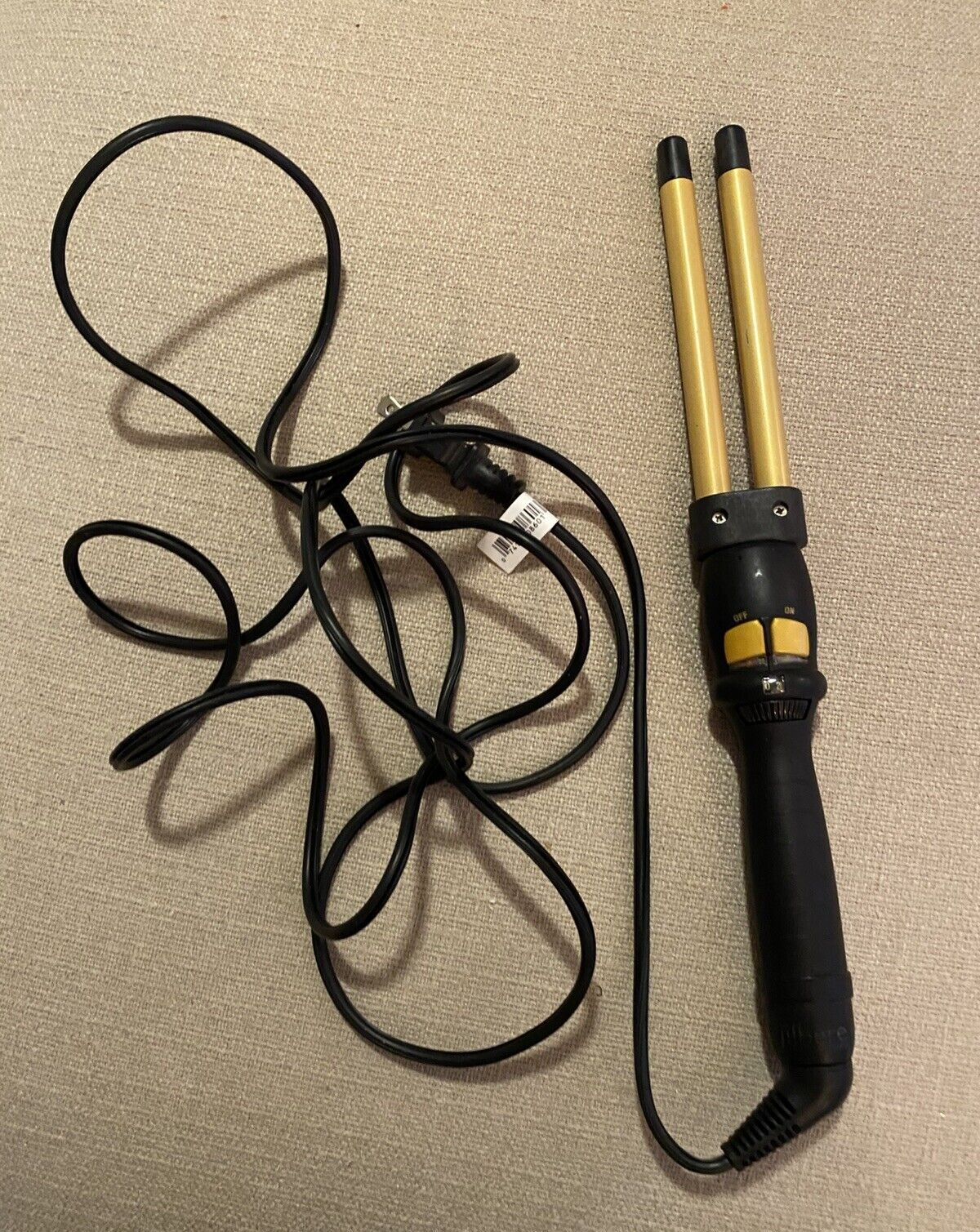 Jilbere Professional Ceramic Curling Wand Double Barrel 1/2