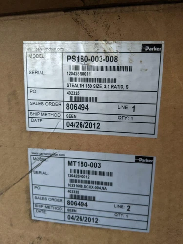 Parker PS180-003-008 MT180-003