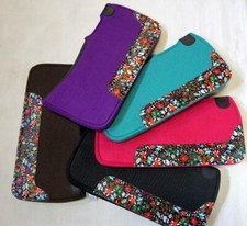 Western Show Barrel Kids Youth Saddle PONY 24x24" Floral Accents felt pad 1"
