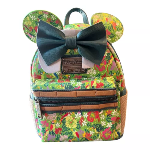 Disney Loungefly Backpack Minnie Mouse The Main Attraction Enchanted Tiki Room