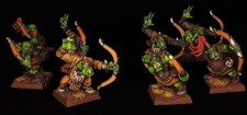 Warhammer Fantasy The Old World - Orchi & Goblin - 8x Orchi Arcieri - Painted