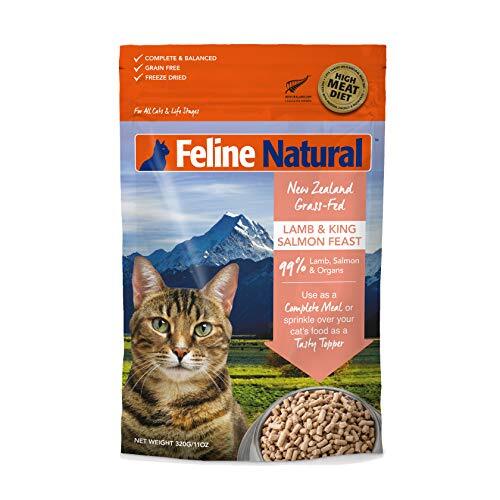 Grain-Free Freeze Dried Cat Food 11 Ounce (Pack of 1) Lamb & Salmon - Picture 2 of 8