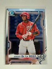 2021 Bowman Chrome Jeremy De La Rosa 1st BCP-25 Prospect rookie Nationals