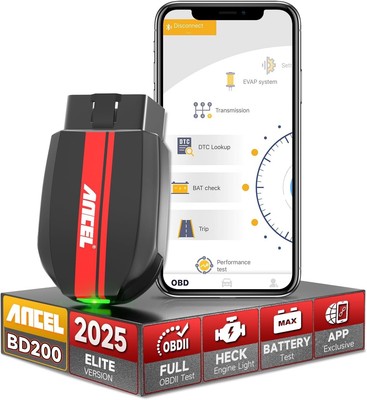 ANCEL BD200 OBD2 Bluetooth 5.0 Adapter Scanner Batterietest OBD2 Diagnosegerät